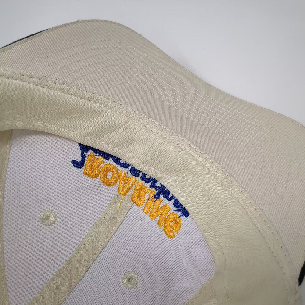 Port & Company Baseball Cap Hat Beige Blue One Size Embroidered Roaring Springs - Picture 8 of 10